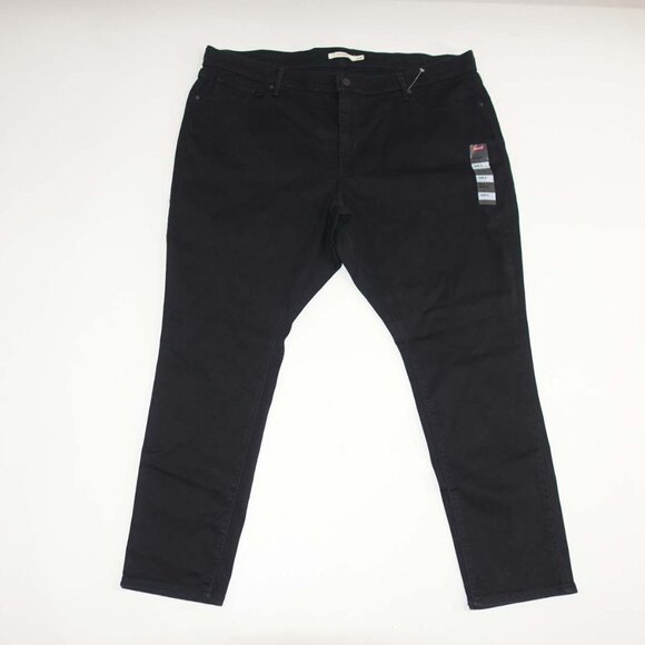 Levi's Women's 711 Skinny Jeans Size 22W Short NWT Black Mid Rise Stretch Denim - Picture 1 of 8